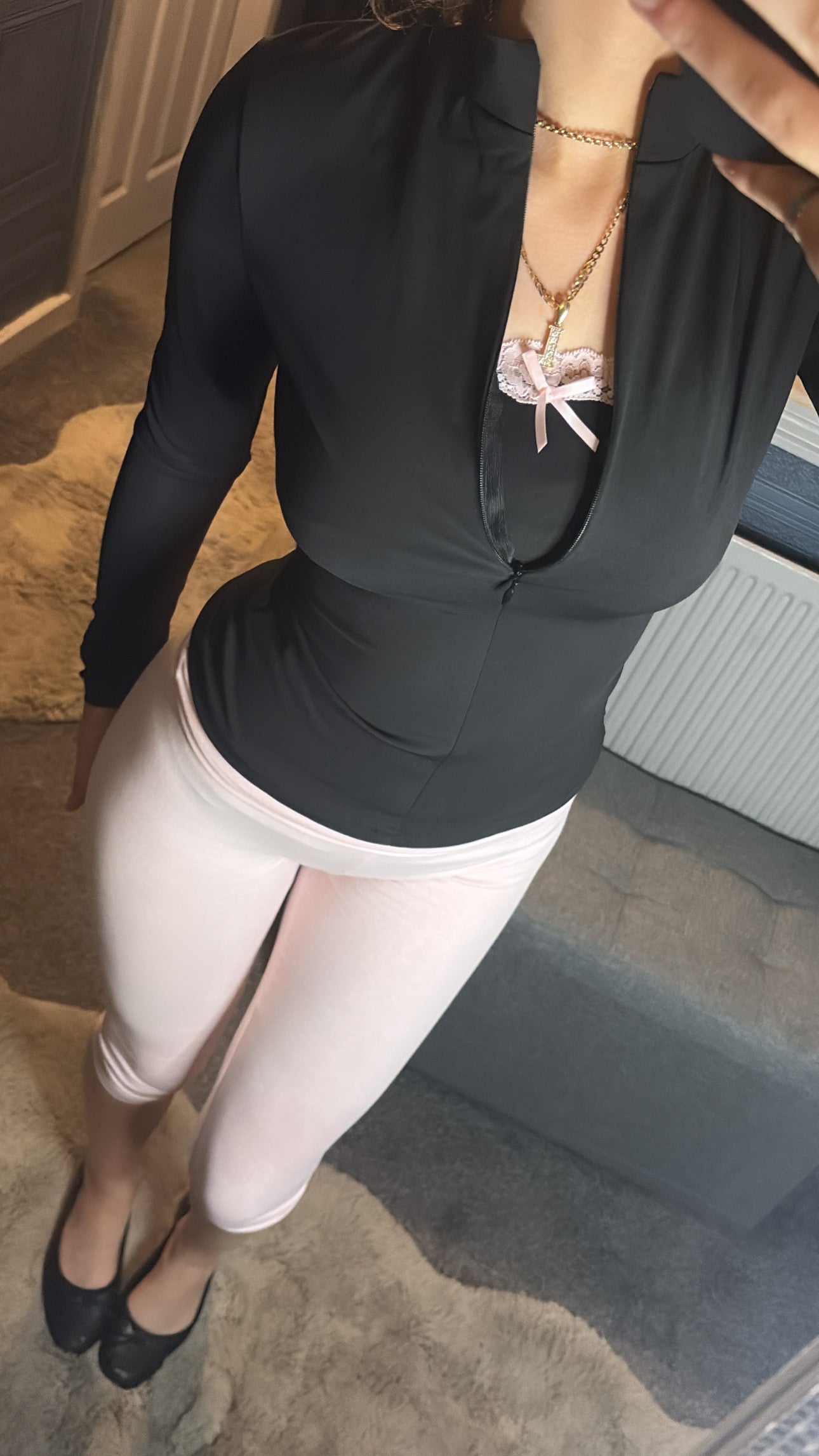 Onyx Second Skin Lace Zip Up