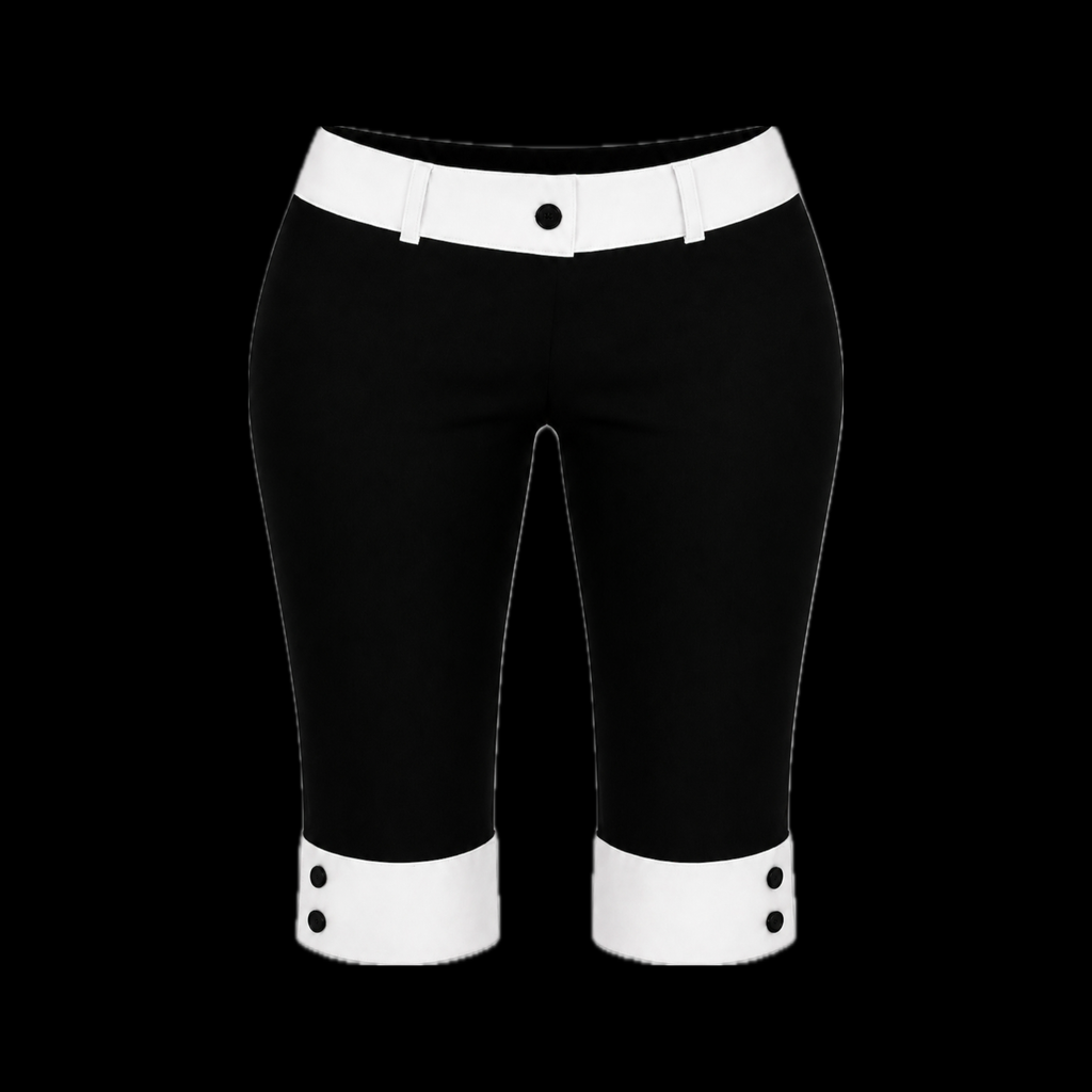 Black Orchid Solid Capri