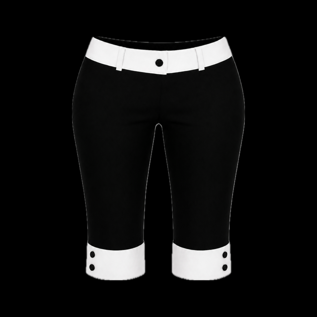 Black Orchid Solid Capri