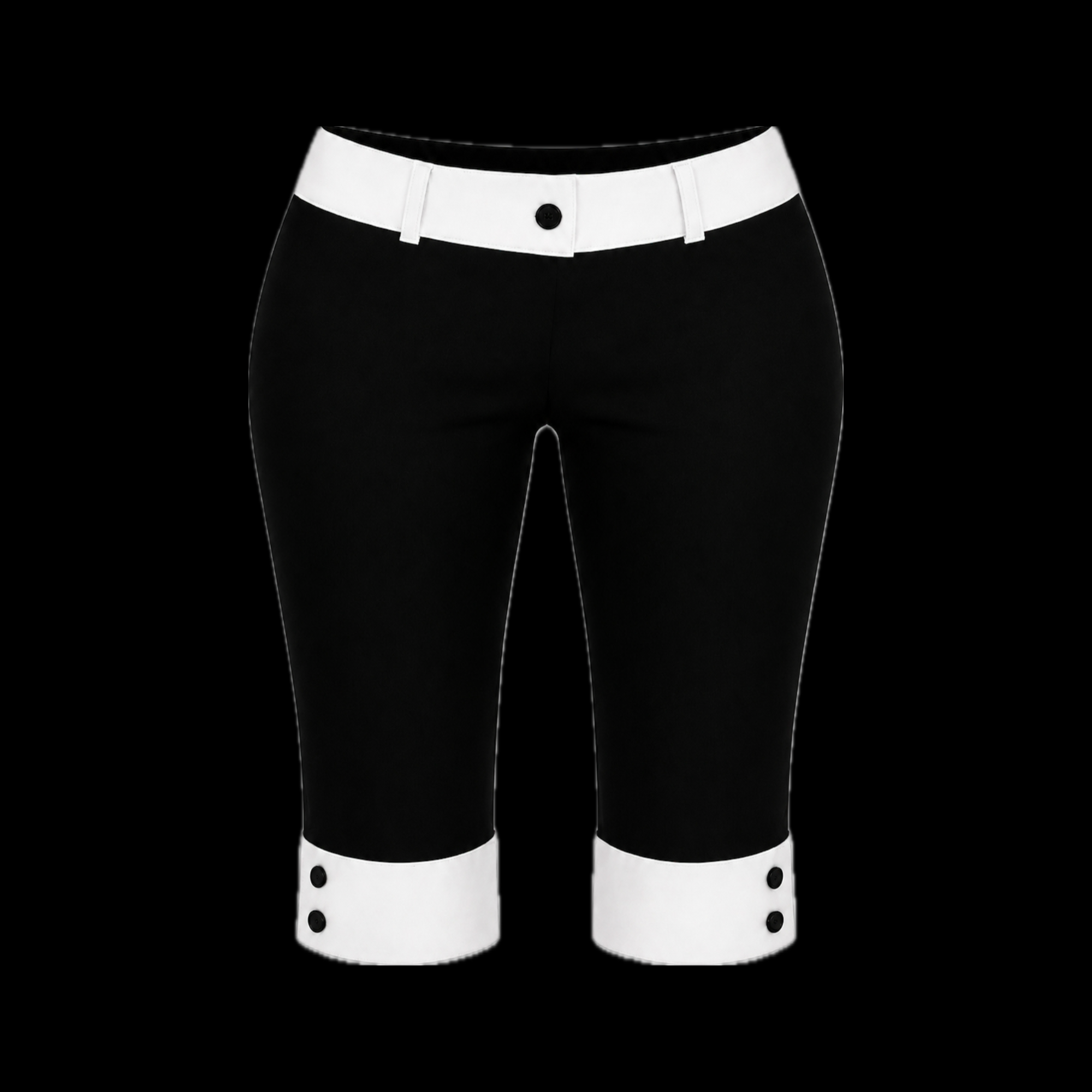 Black Orchid Solid Capri