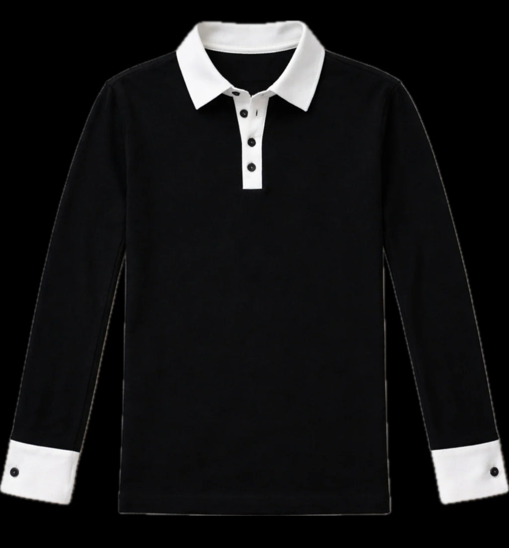 (CLEARANCE) Mens Black Orchid Quarter Button Up