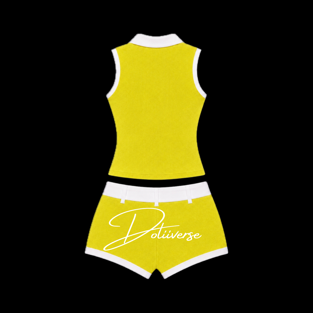 limited edition: Lemon Sorbet Solid Shorts Set