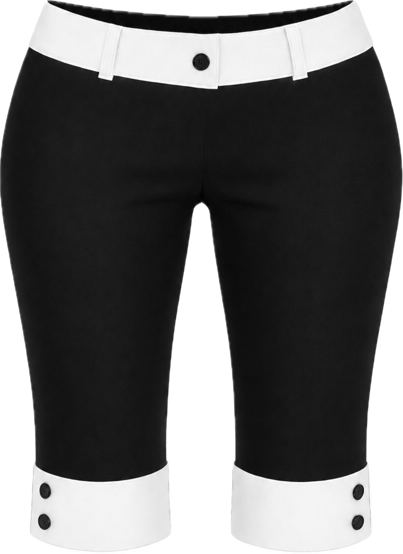 Black Orchid Solid Capri