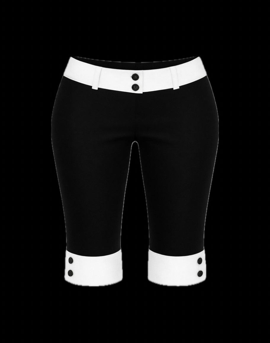 Black Orchid Solid Capri