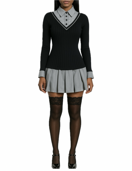 Dolita’s Dress: slate grey