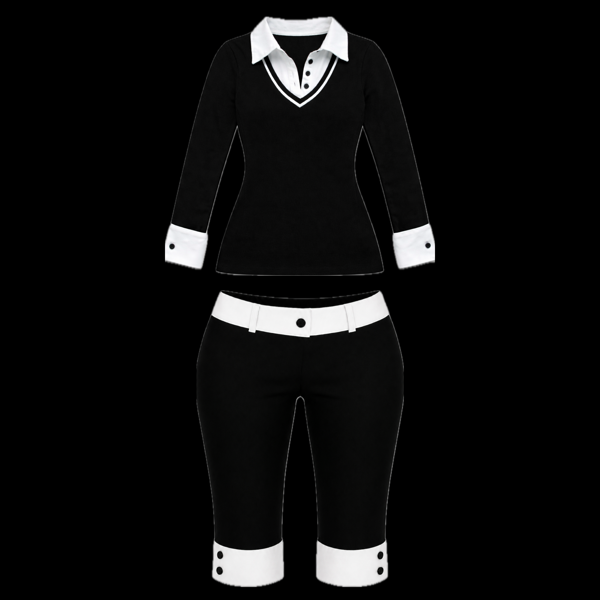 Black Orchid Solid Capri Full Set